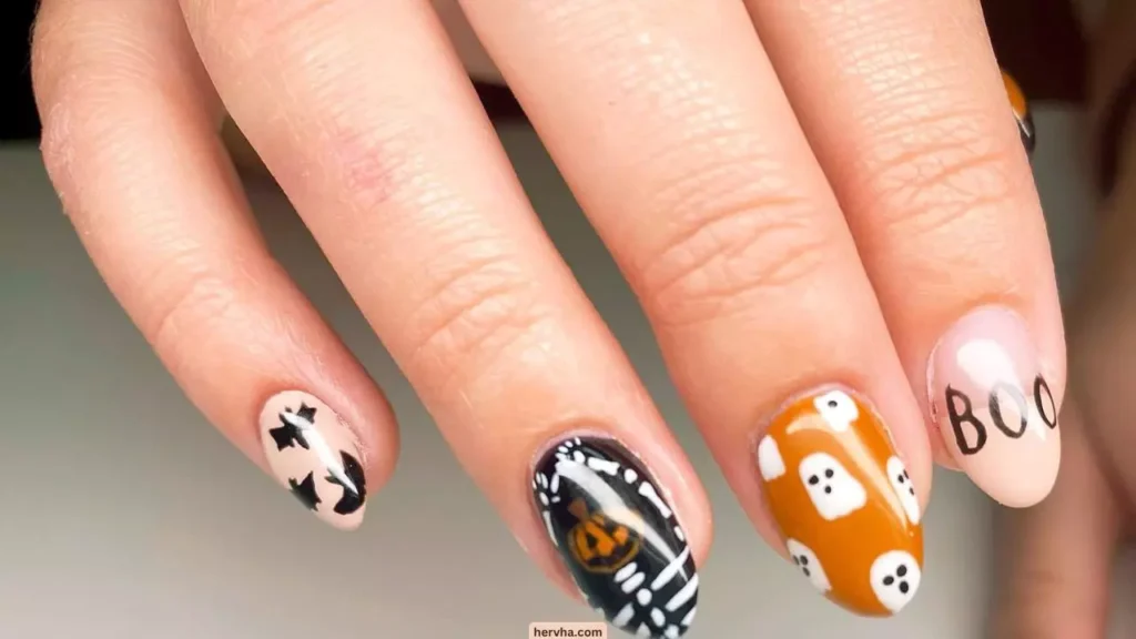 17 Cute Short Halloween Nail Ideas