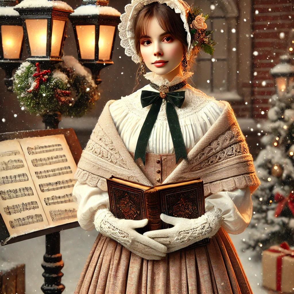 Easy DIY Victorian Christmas Caroler Costume