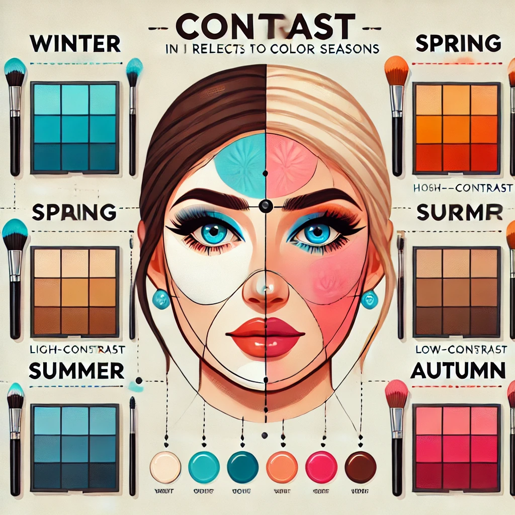 How Contrast Relates to Color Seasons