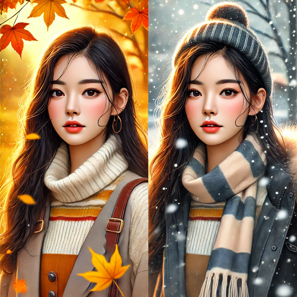 Medium Contrast: Cool and Warm Seasons