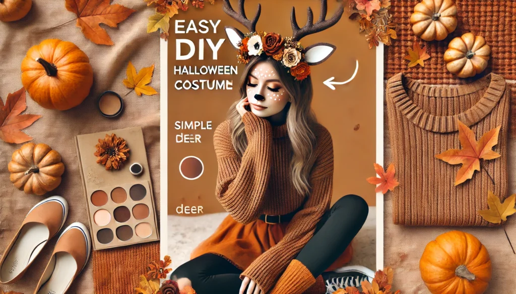 Easy DIY Deer Costume for Halloween