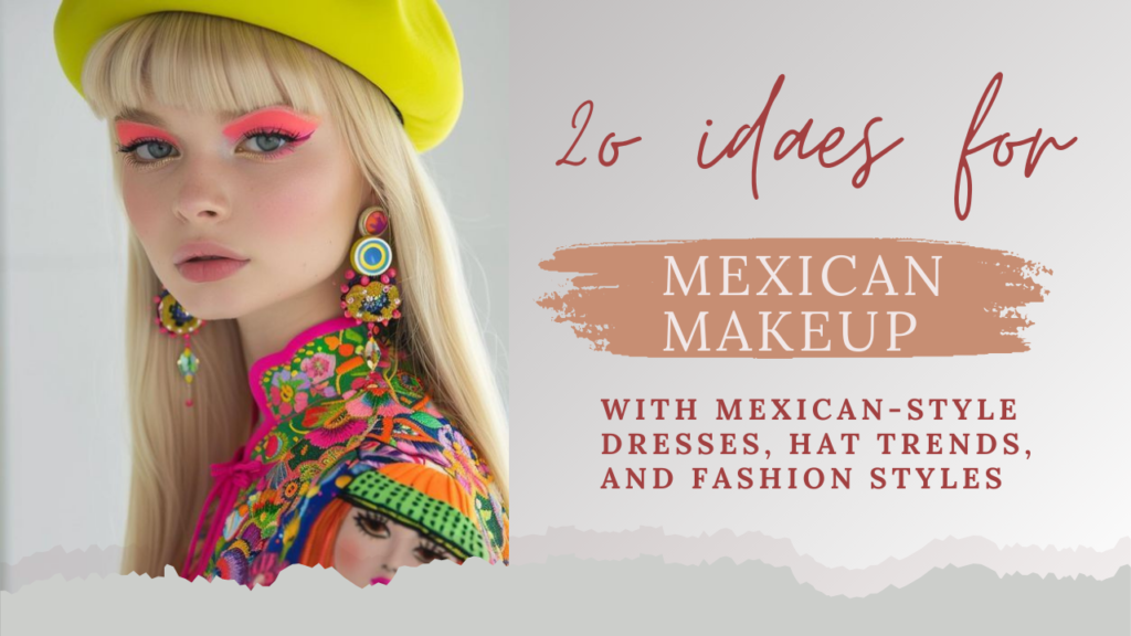 20 Ideas for Mexican Makeup with Mexican-Style Dresses, Hat Trends, and Fashion Styles