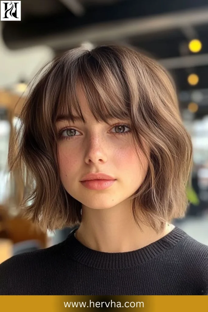 Soft Blunt Bob with Bangs