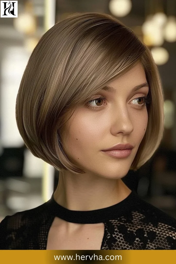 Side-Parted Short Hair