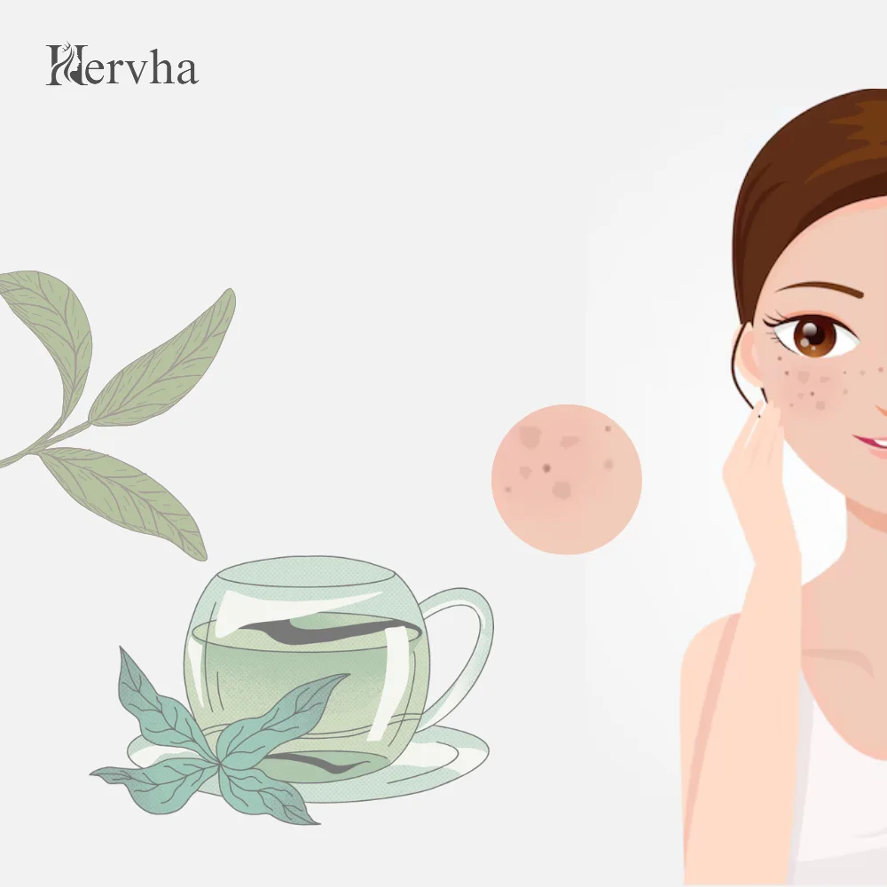 Green Tea use to remove dark spot on your face 