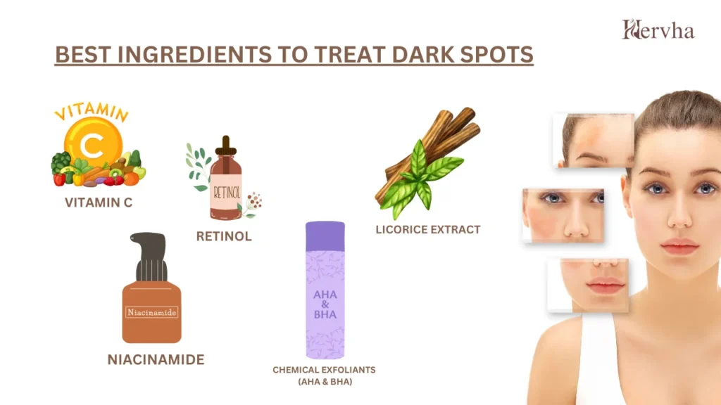 you can see Best Ingredients to Treat Dark Spots